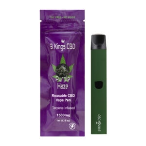 3 Kings CBD Reusable Vape Pen Purple Haze Flavour