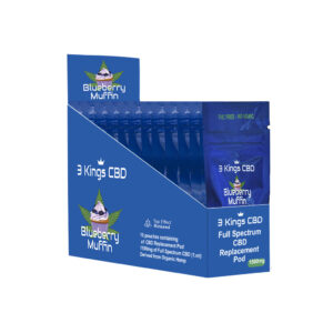 Alternative view of 3 Kings CBD Replacement Pod Blueberry Muffin Flavour
