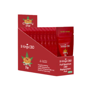 Alternative view of 3 Kings CBD Replacement Pod Cherry Pie Flavour