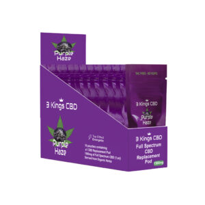 Alternative view of 3 Kings CBD Replacement Pod Purple Haze